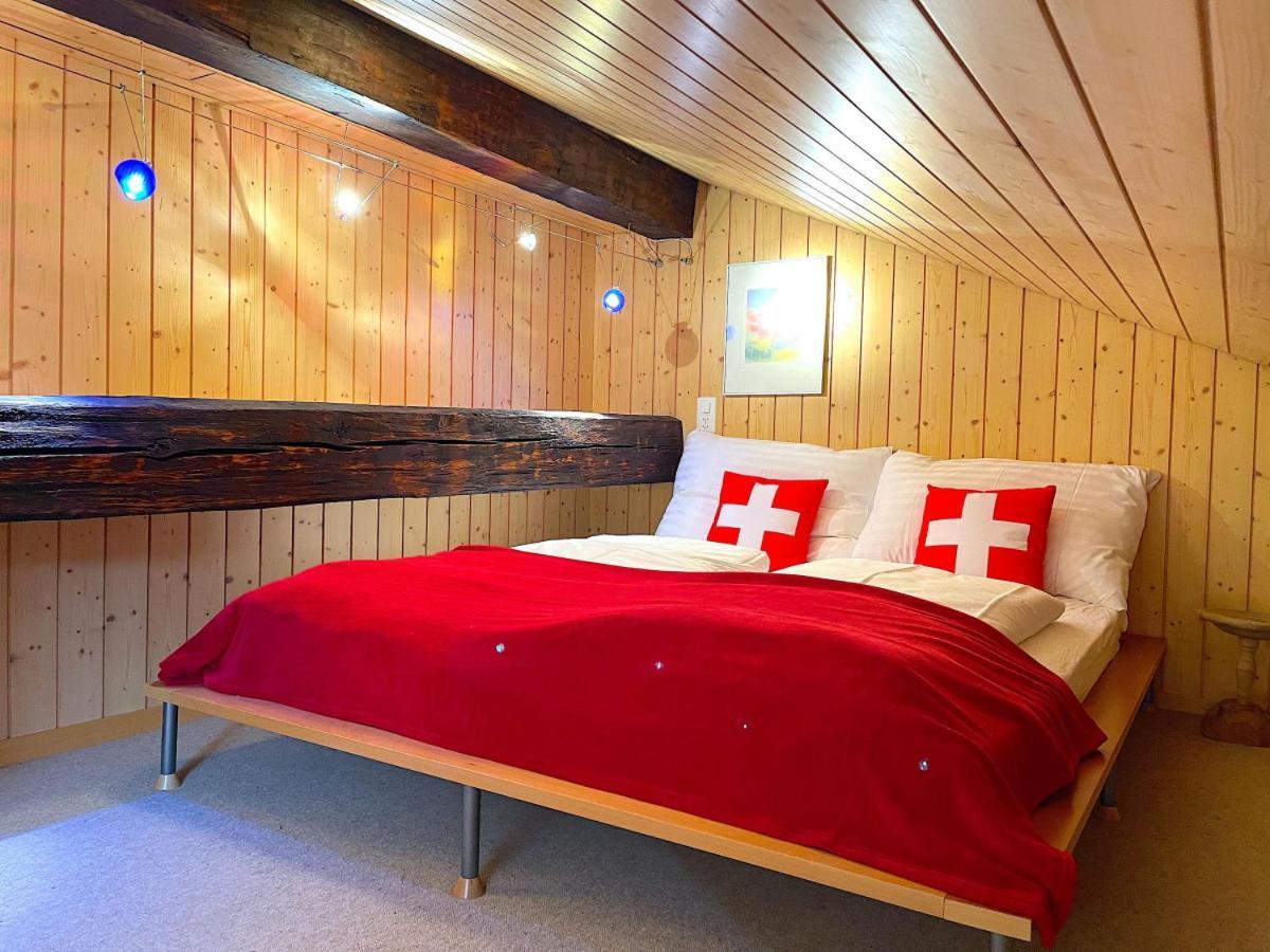 Swisshut Stunning Views Alps Lake - Chalet Erli Därligen Buitenkant foto